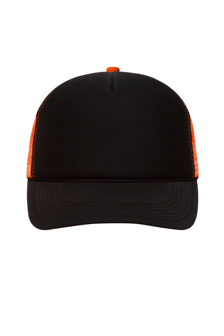 5 Panel Retro Mesh Cap - black/neon-orange