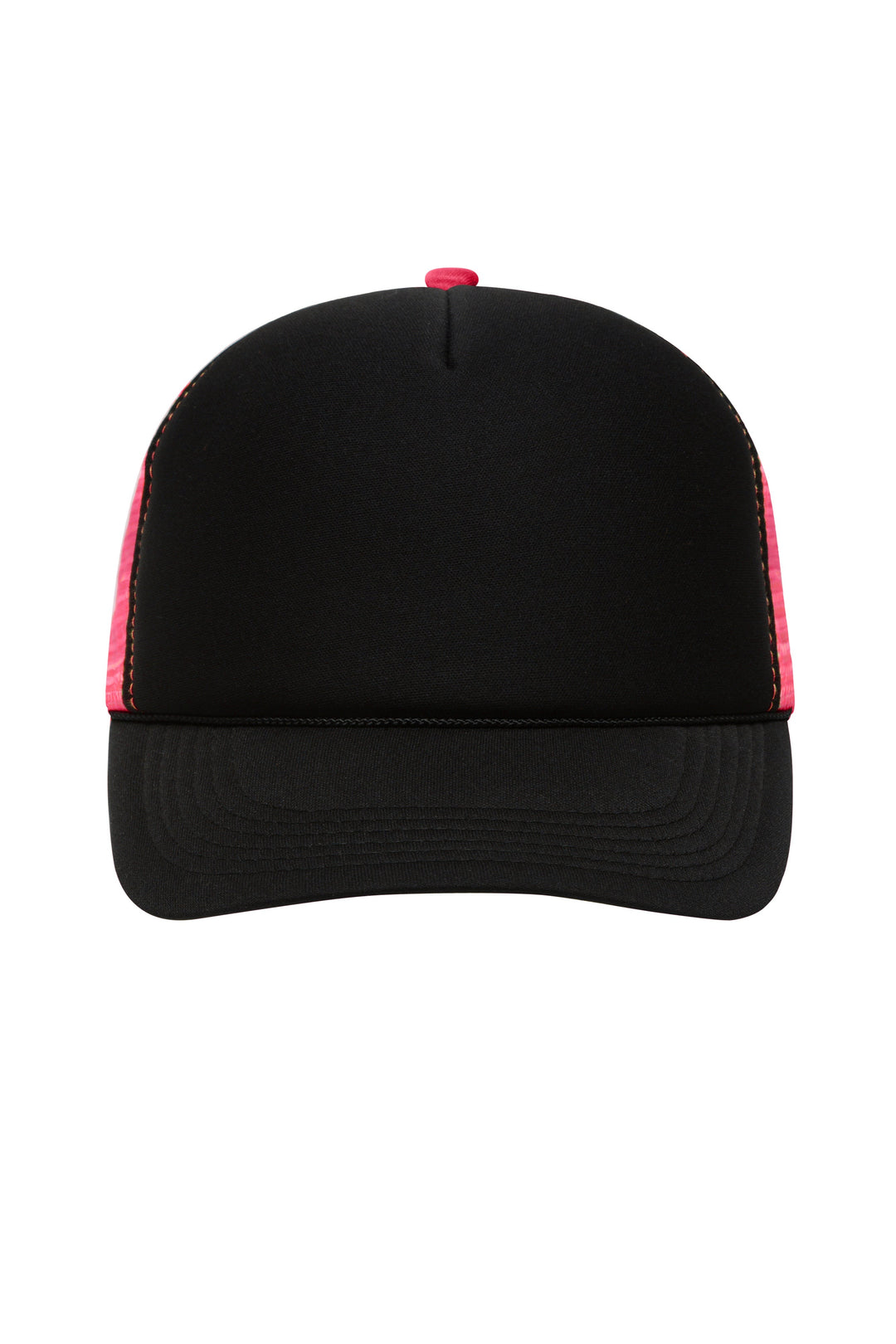 5 Panel Retro Mesh Cap - black/neon-pink