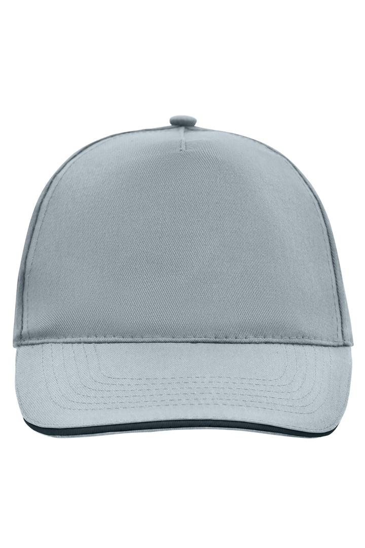 5 Panel Promo Sandwich Cap - light-grey/black