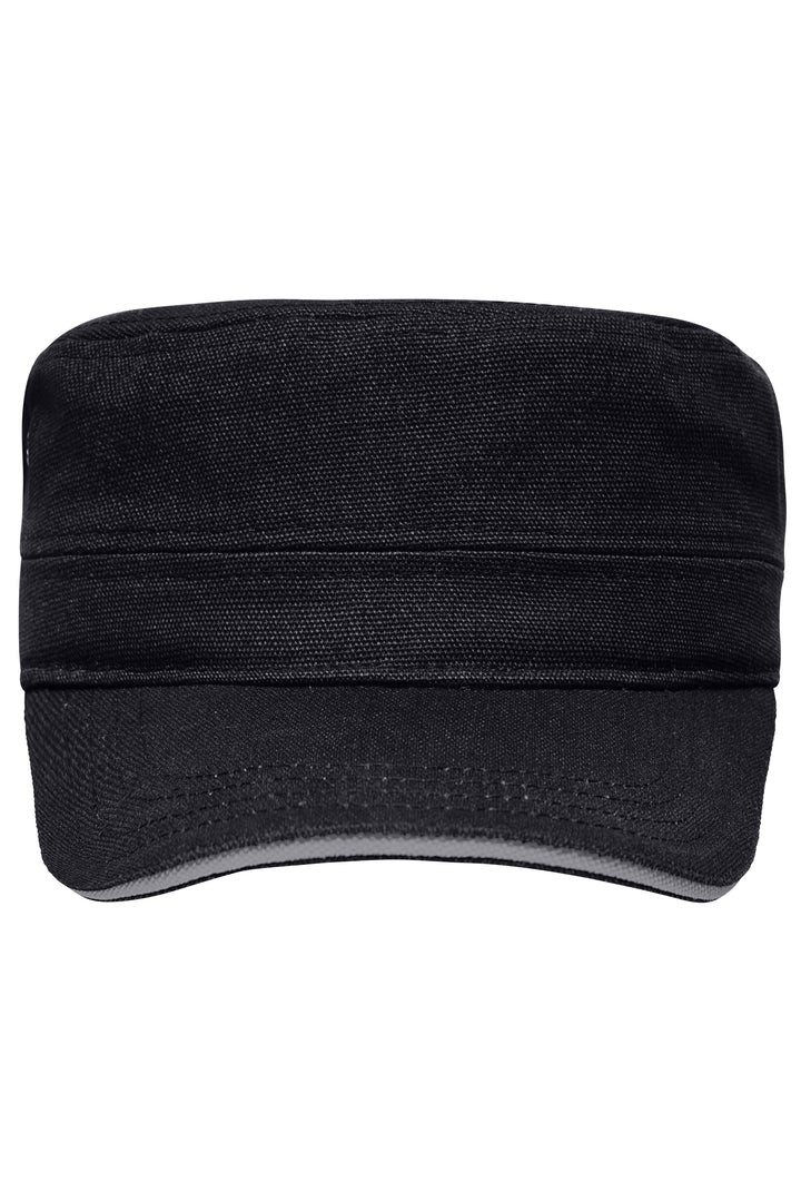 Military Sandwich Cap - black/dark-grey