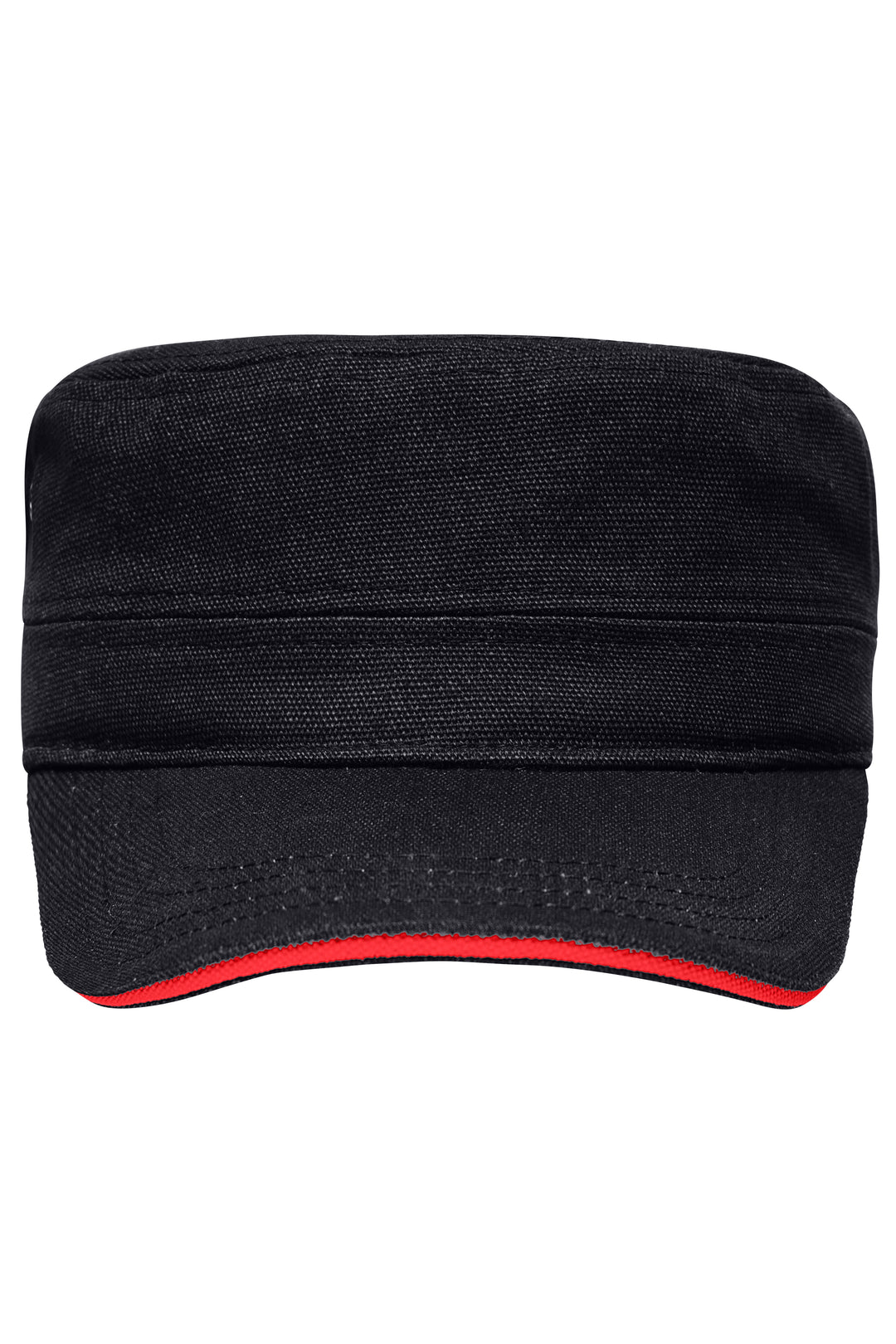 Military Sandwich Cap - black/red