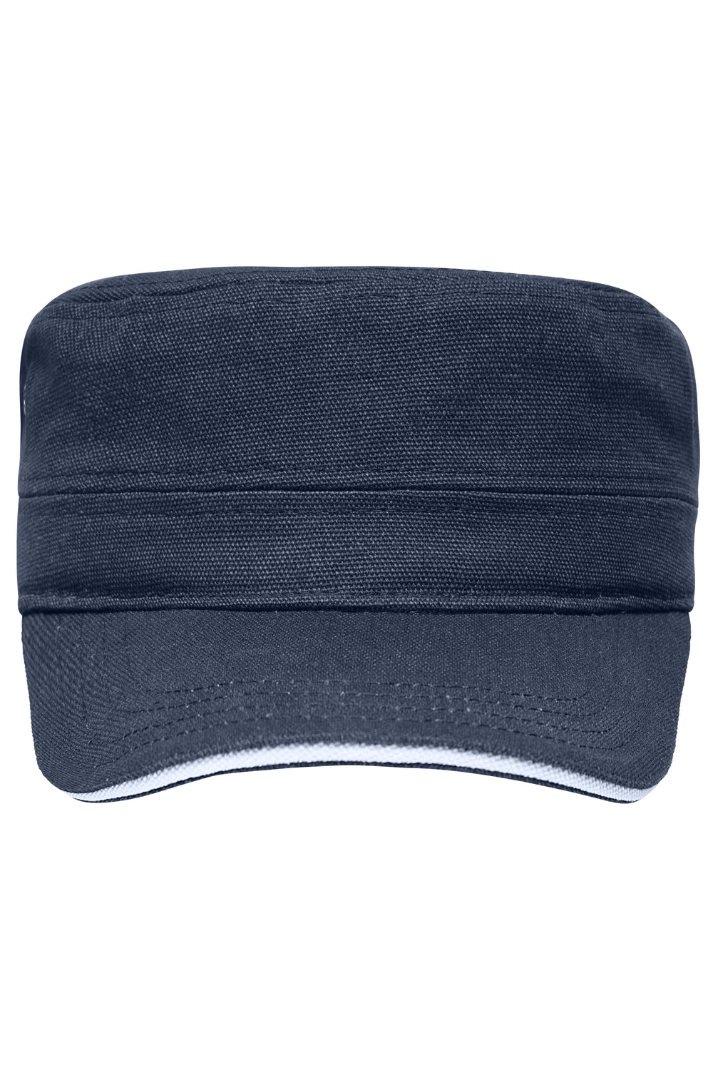 Military Sandwich Cap - navy/white