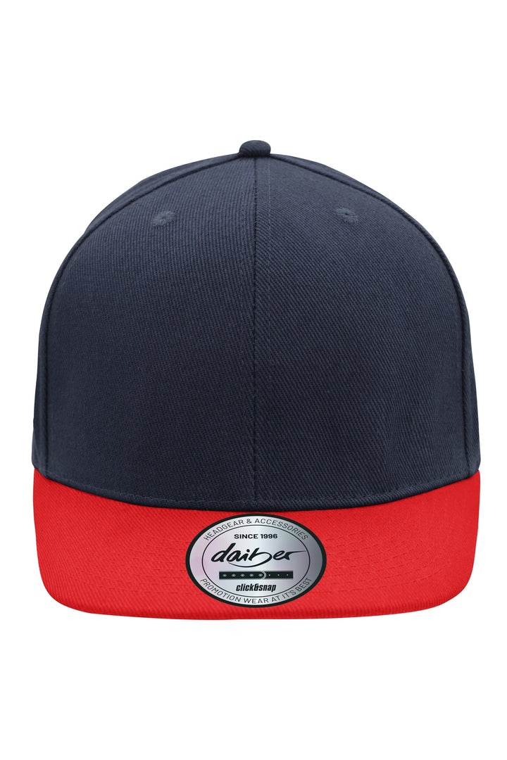 6 Panel Pro Cap Style - navy/red