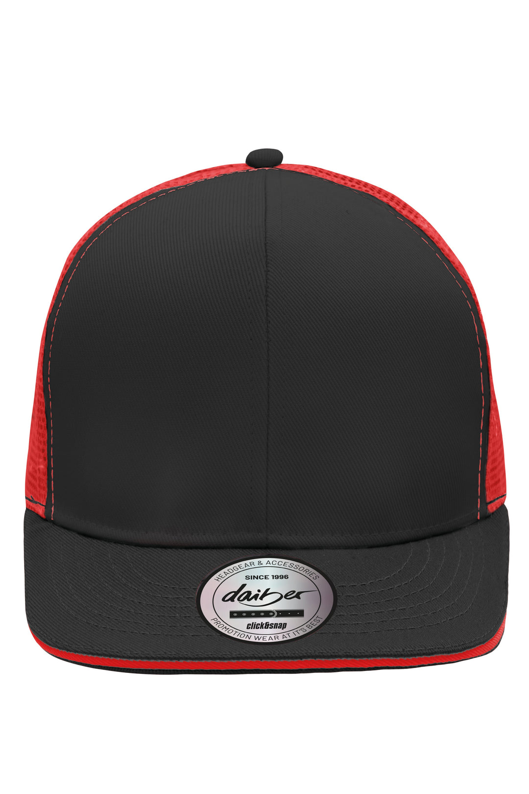 Pro Cap Mesh 6 Panel - black/red