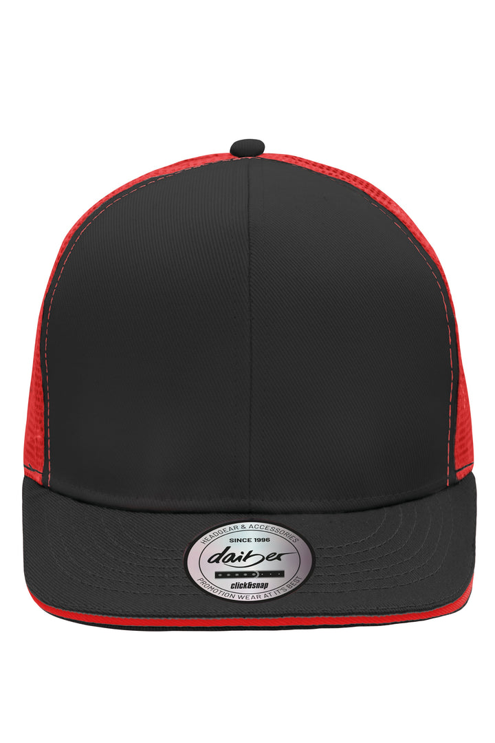 Pro Cap Mesh 6 Panel - black/red