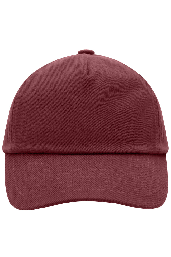 5 Panel Kids' Cap - burgundy