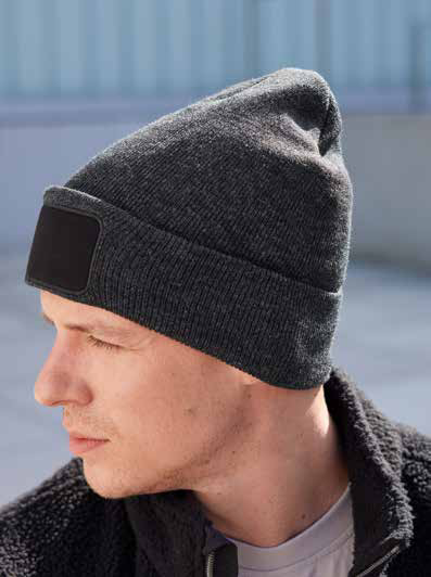 Beanie with Patch (10cm x 5 cm) -