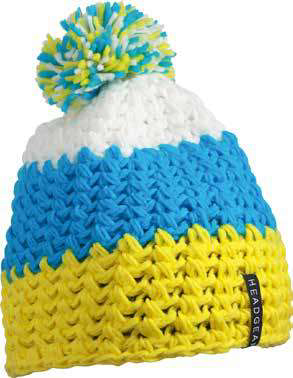Knitted Cap with Pompon