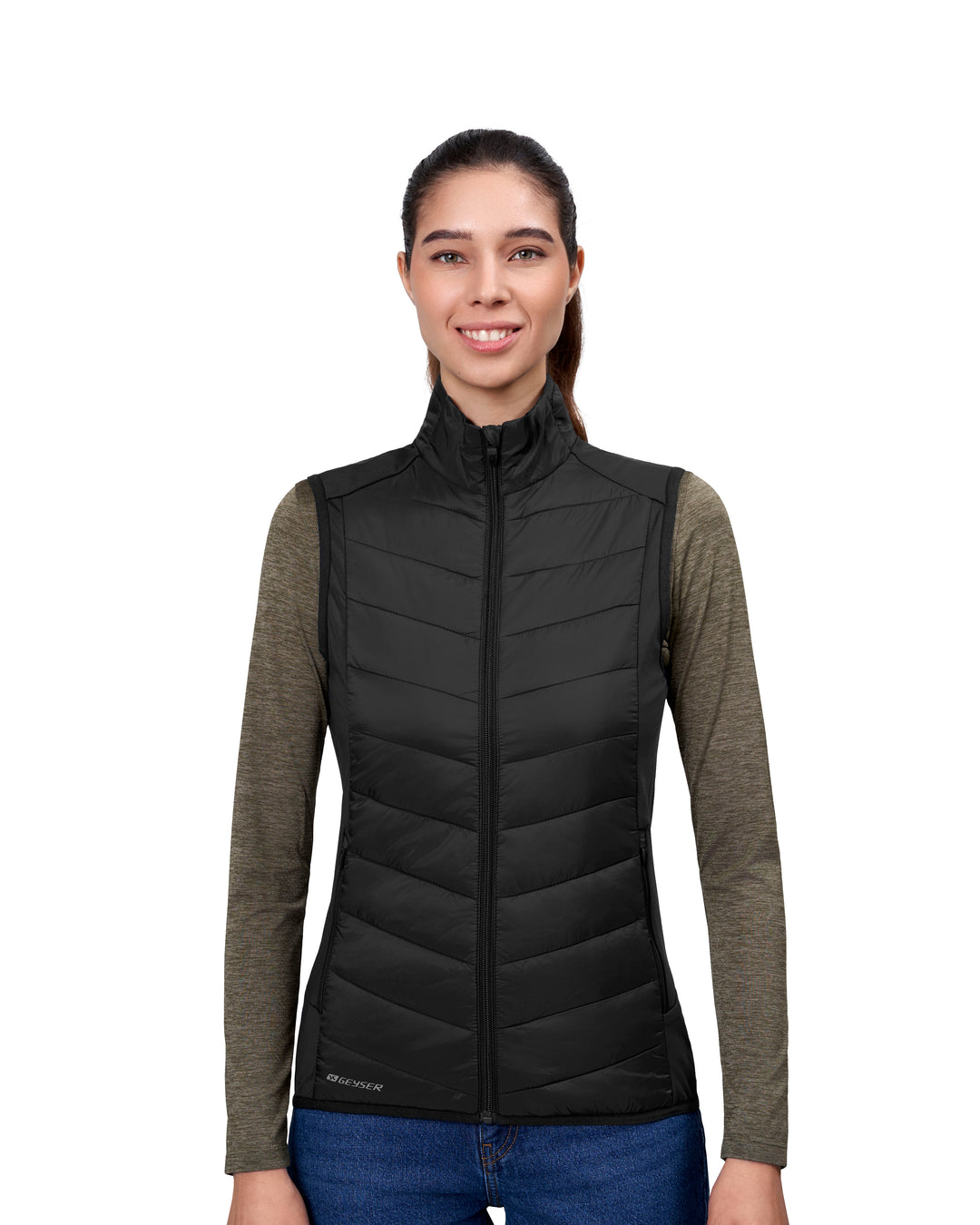 Gilet ibrido GEYSER | donna - Nero