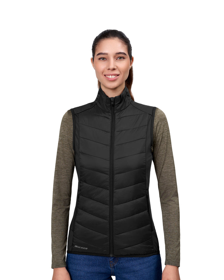 Gilet ibrido GEYSER | donna - Nero