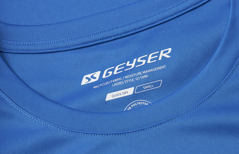 T-shirt GEYSER | essential | donna - Azure
