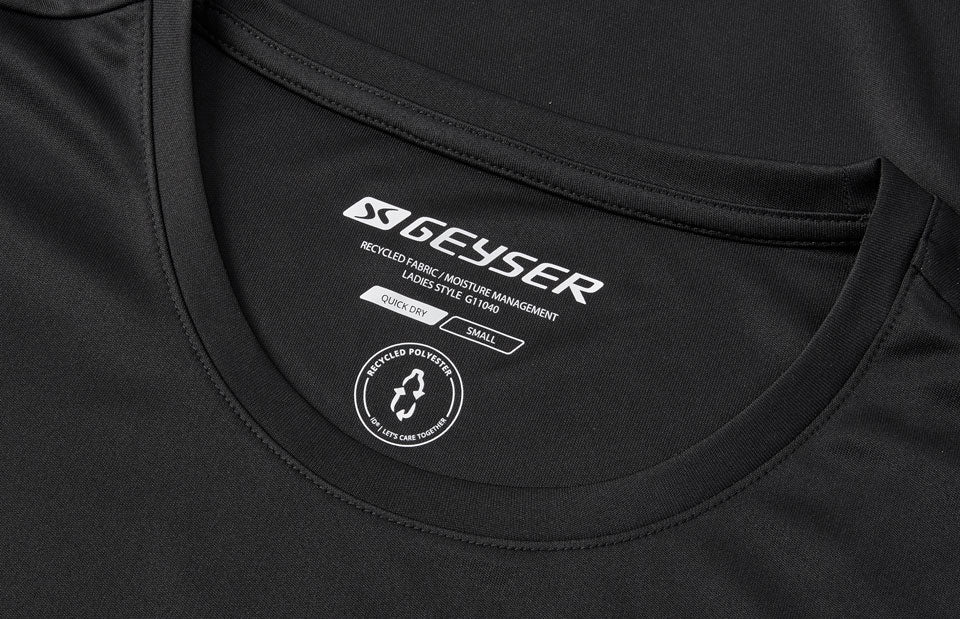 T-shirt GEYSER | essential | donna - Nero