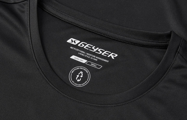 T-shirt GEYSER | essential | donna - Nero