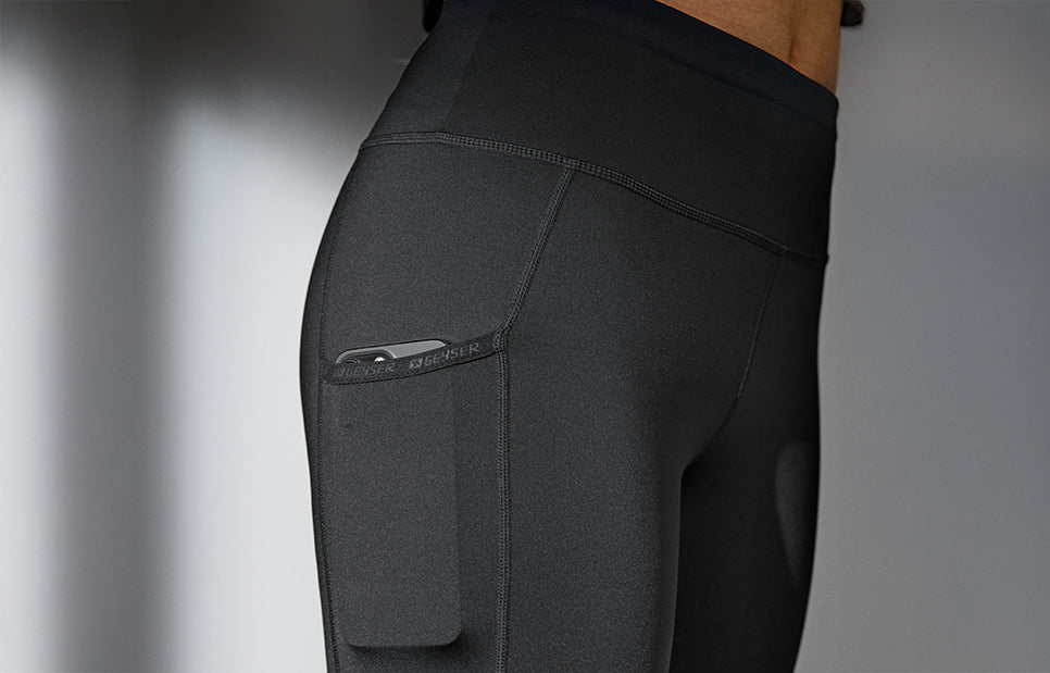 Leggings GEYSER Performance | lunghi | donna - Nero