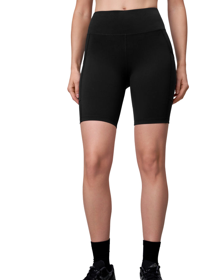 Leggings GEYSER Performance | corti | donna - Nero