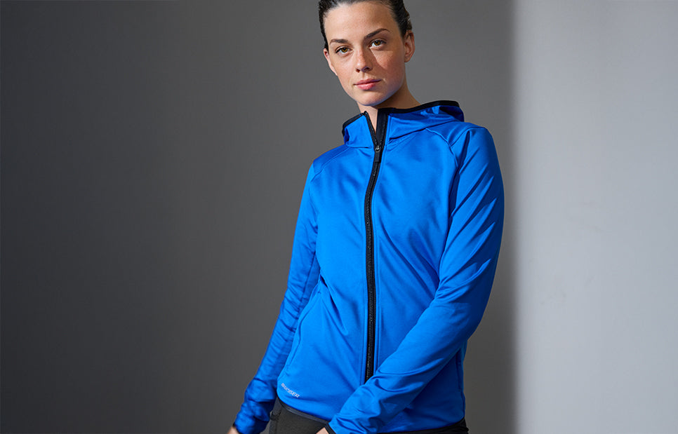 Hoodie GEYSER stretch | donna - Blu royal