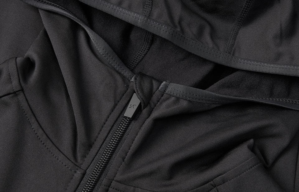 Hoodie GEYSER stretch | donna - Nero