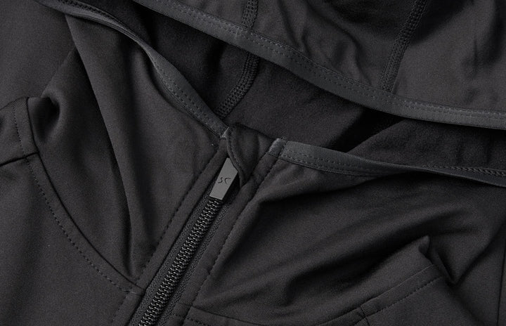 Hoodie GEYSER stretch | donna - Nero