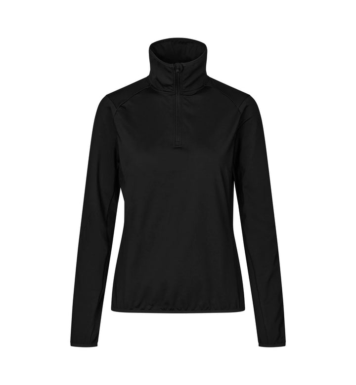 Trainer GEYSER stretch | zip ¼ | donna - Nero