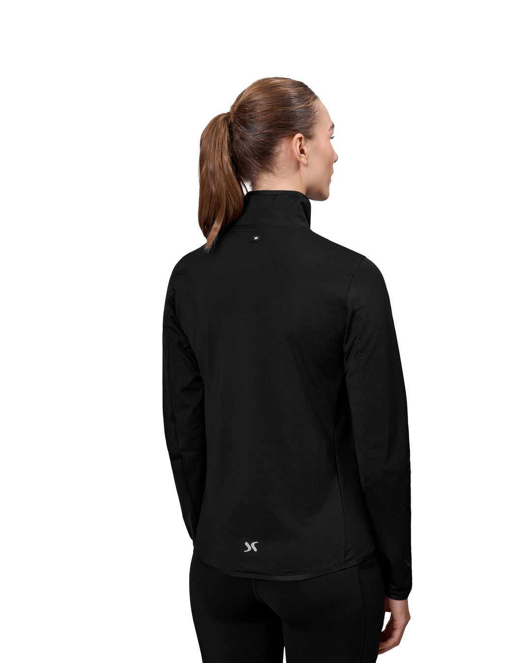 Trainer GEYSER stretch | zip ¼ | donna - Nero