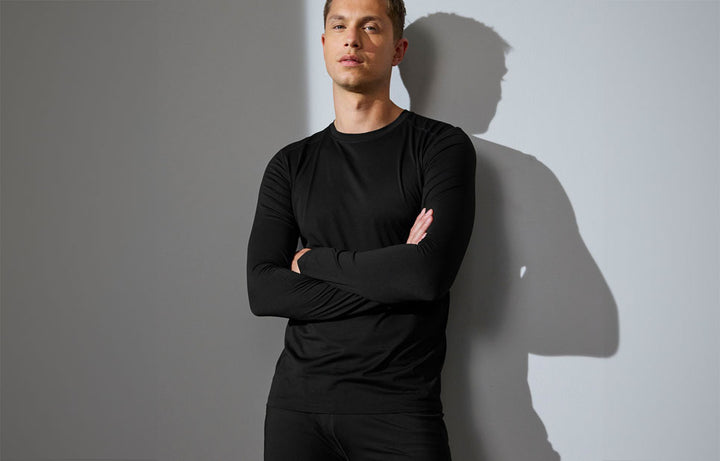 T-shirt GEYSER Active | manica lunga - Nero