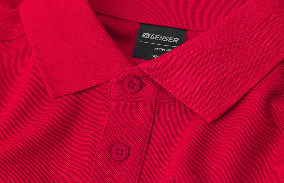 Polo GEYSER | funzionale - Rosso