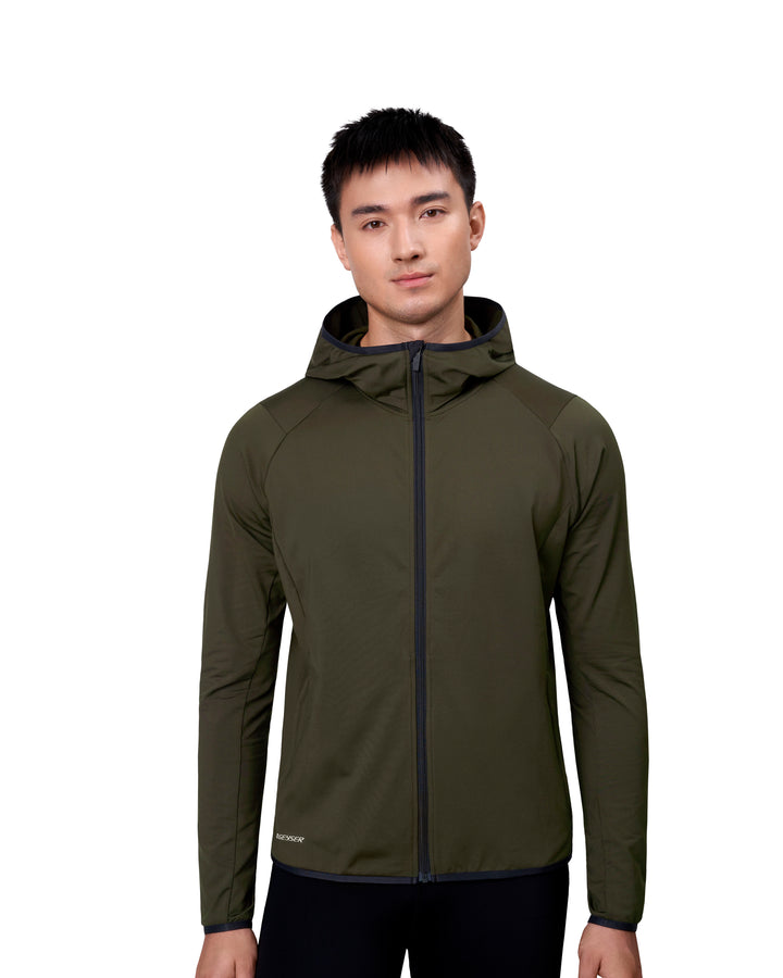 Hoodie GEYSER stretch - Oliva