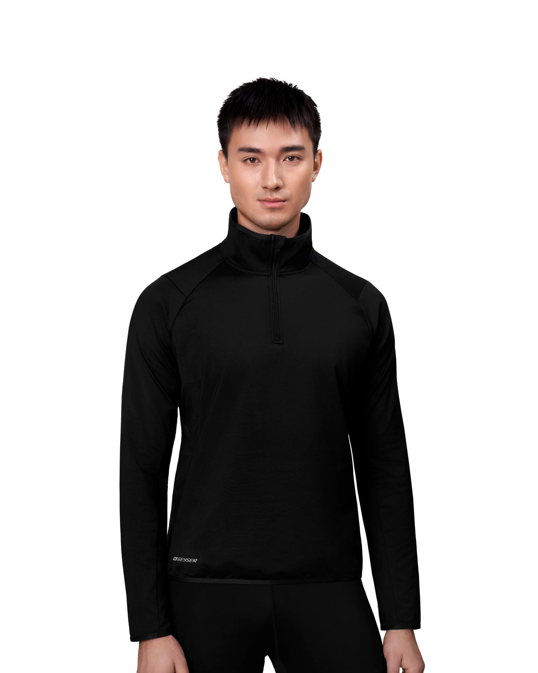 Trainer GEYSER stretch | zip ¼ - Nero
