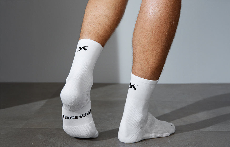 Calze da corsa GEYSER stretch - Bianco
