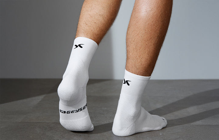 Calze da corsa GEYSER stretch - Bianco
