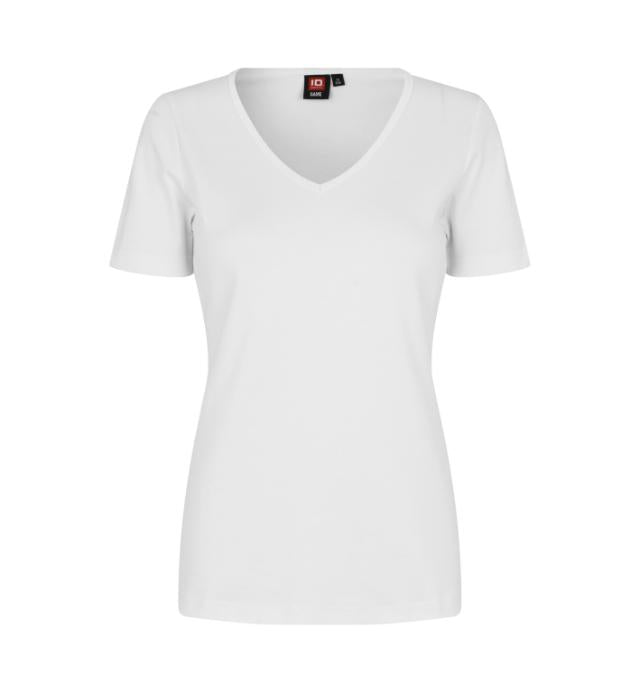 T-shirt interlock | scollo V | donna
