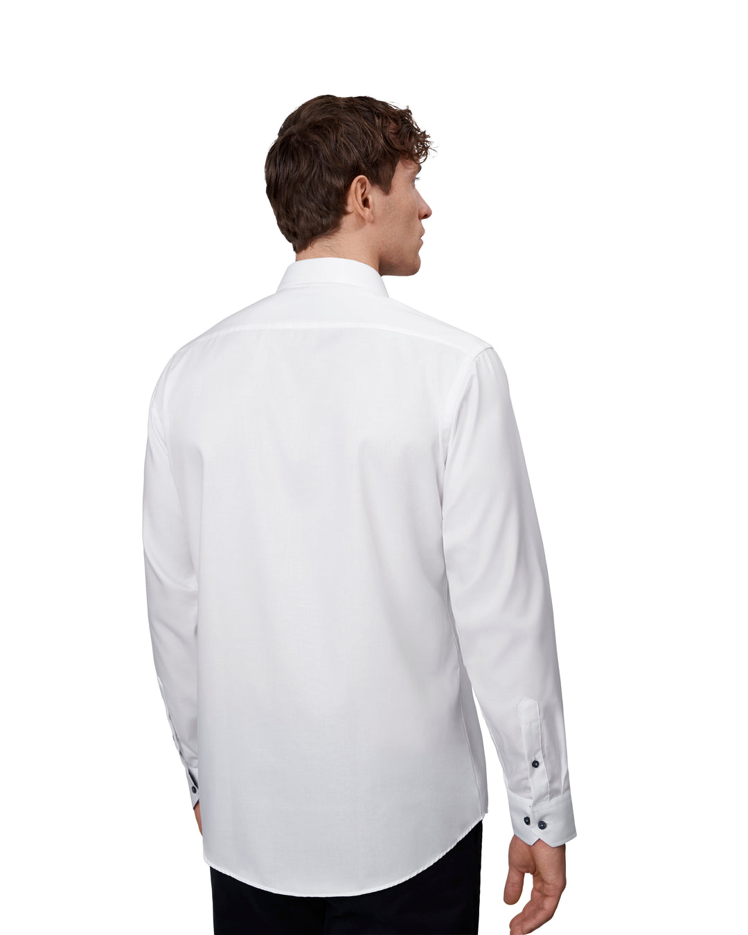 SEVEN SEAS Fine Twill Contrast | modern - Bianco