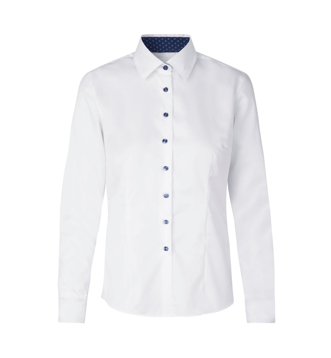 SEVEN SEAS Fine Twill Contrast | modern | donna - Bianco