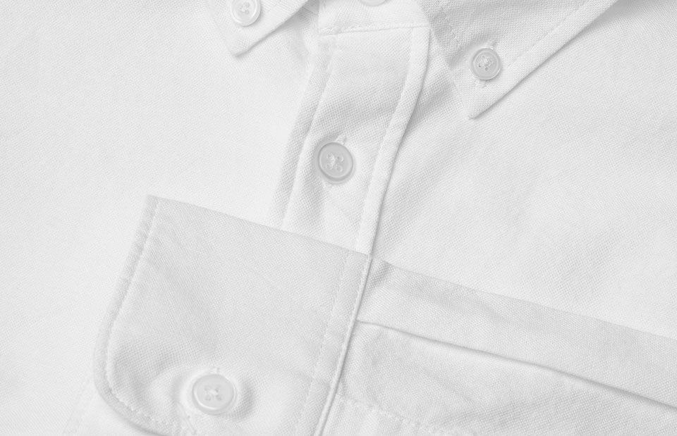 SEVEN SEAS Oxford | slim - Bianco