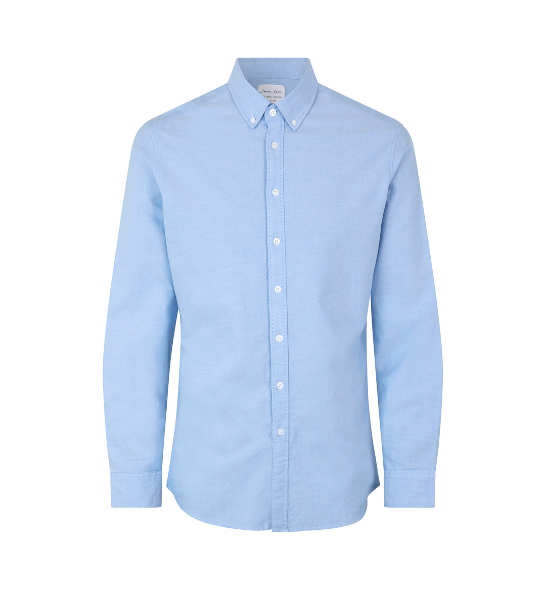 SEVEN SEAS Oxford | slim - Azzurro