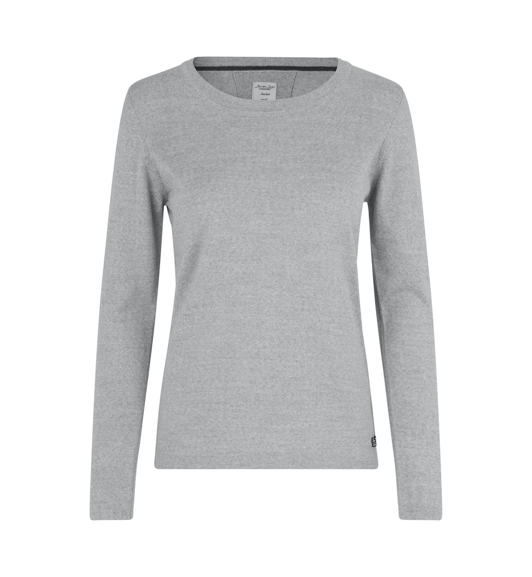 SEVEN SEAS The knit | girocollo | donna - Grigio chiaro mélange