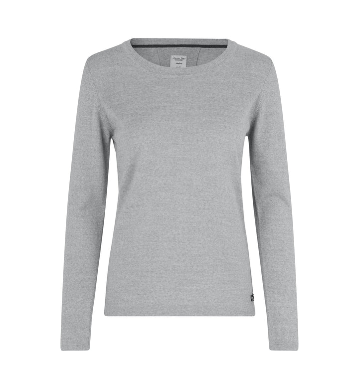 SEVEN SEAS The knit | girocollo | donna - Grigio chiaro mélange