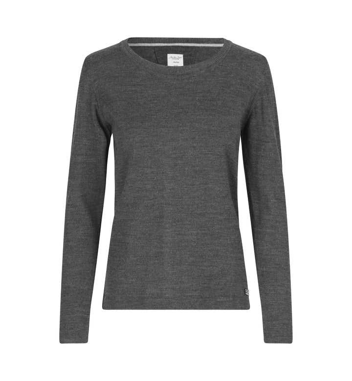 SEVEN SEAS The knit | girocollo | donna - Grigio scuro mélange