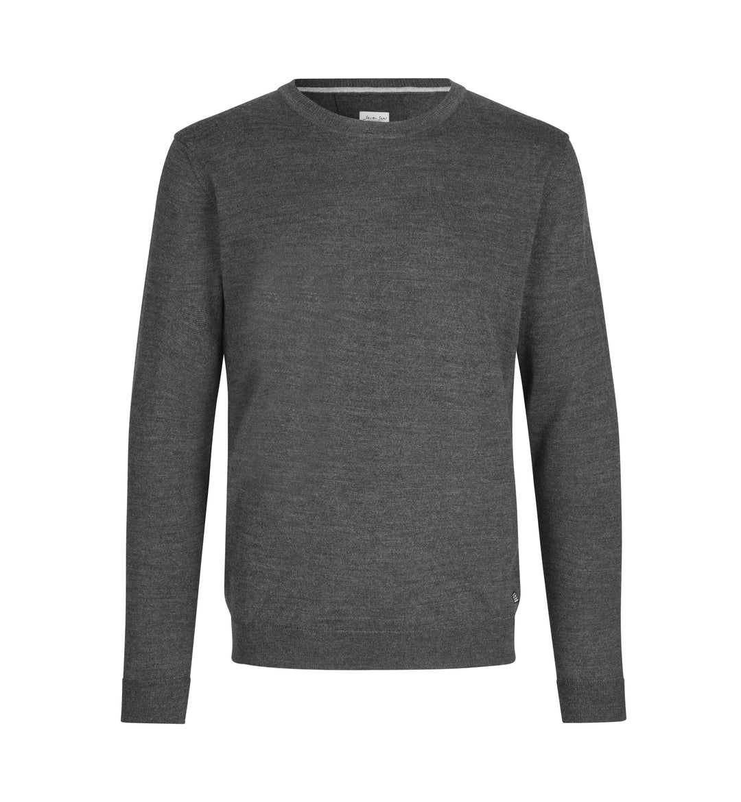 SEVEN SEAS The knit | girocollo - Grigio scuro mélange