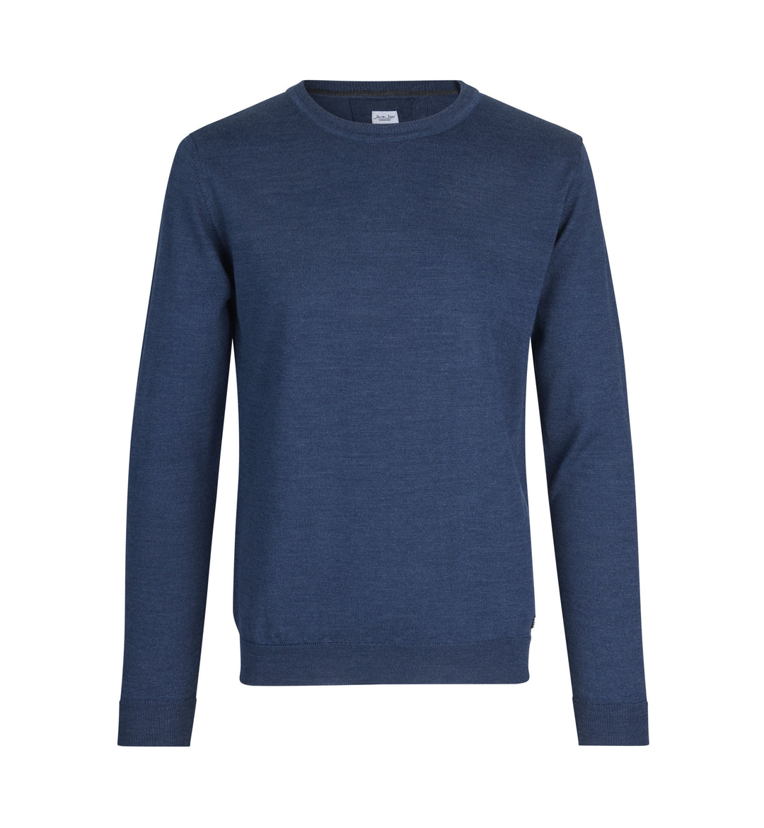 SEVEN SEAS The knit | girocollo - Blu mélange
