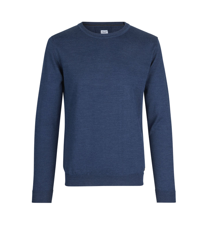 SEVEN SEAS The knit | girocollo - Blu mélange