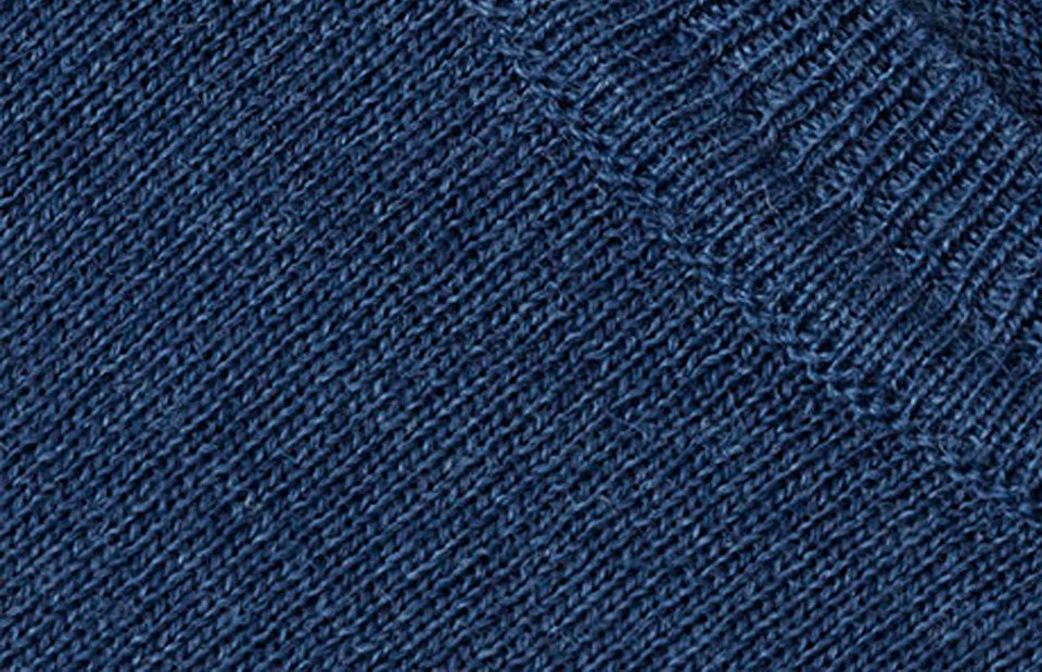 SEVEN SEAS The knit | girocollo - Blu mélange