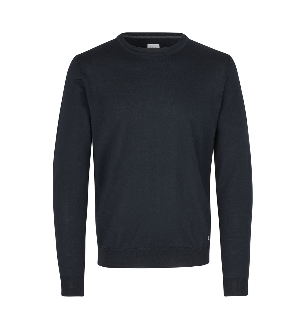 SEVEN SEAS The knit | girocollo - Blu navy