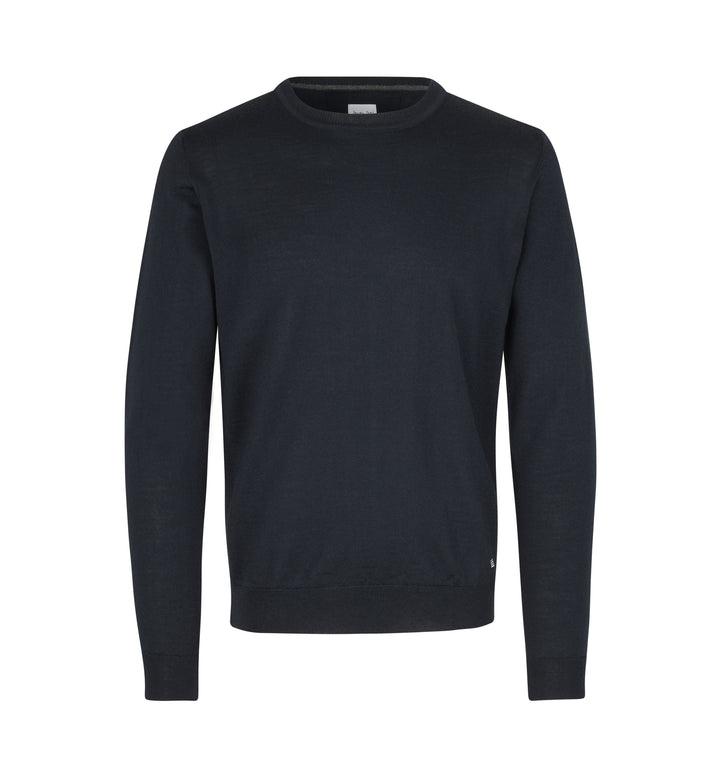 SEVEN SEAS The knit | girocollo - Blu navy