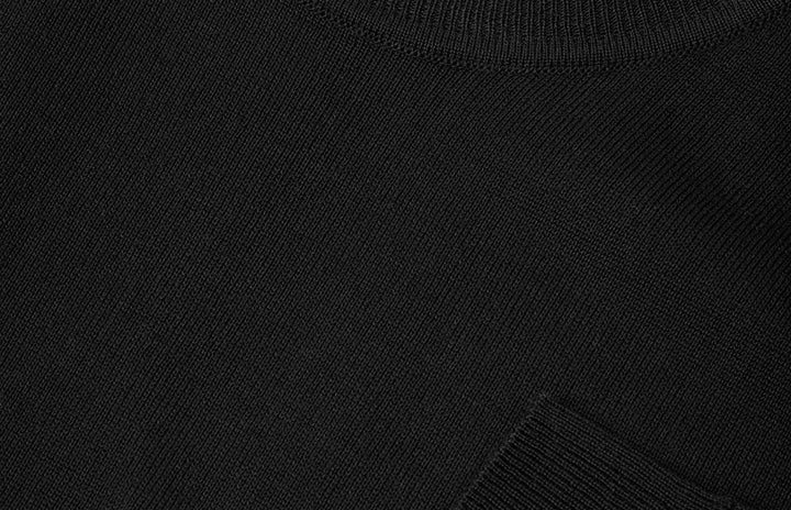 SEVEN SEAS The knit | girocollo - Nero