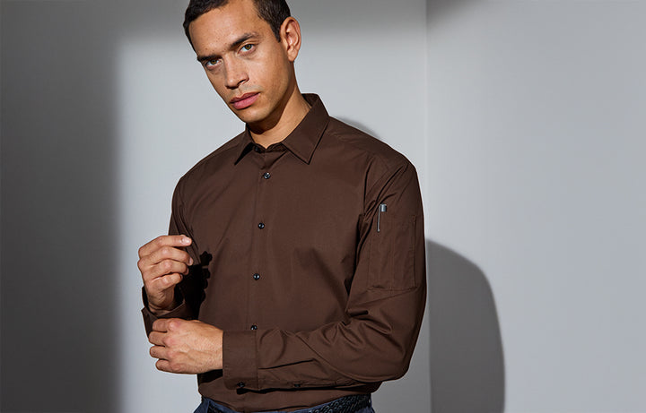 SEVEN SEAS Poplin | stretch - Mocca