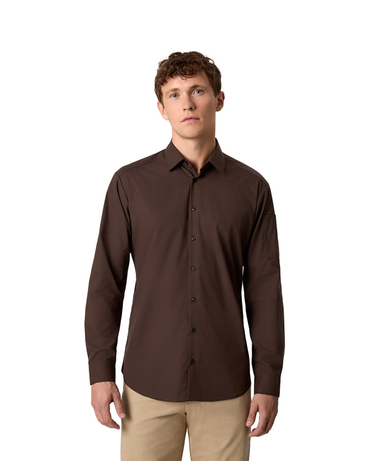 SEVEN SEAS Poplin | stretch - Mocca