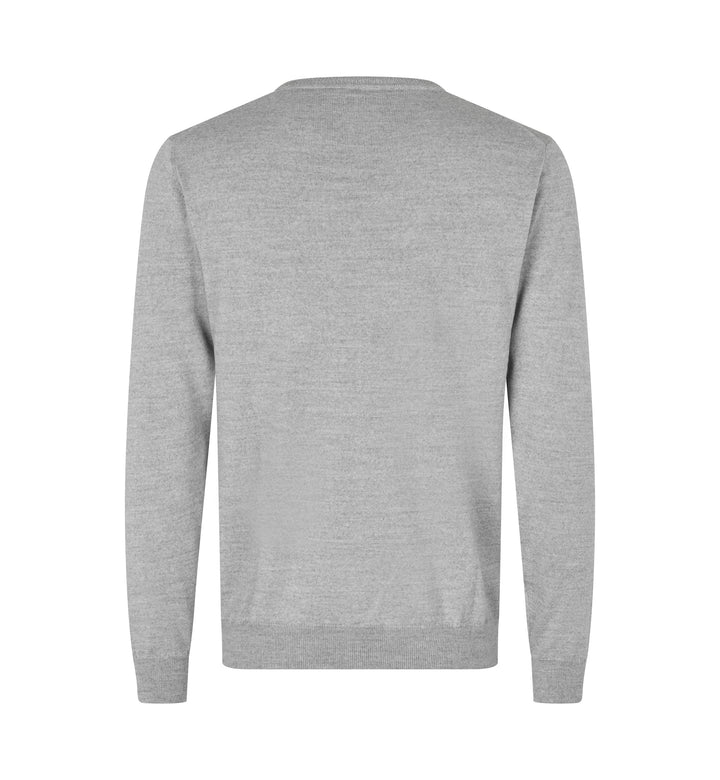 SEVEN SEAS The knit | scollo V - Grigio chiaro mélange
