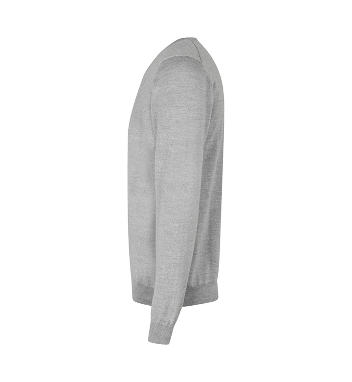 SEVEN SEAS The knit | scollo V - Grigio chiaro mélange