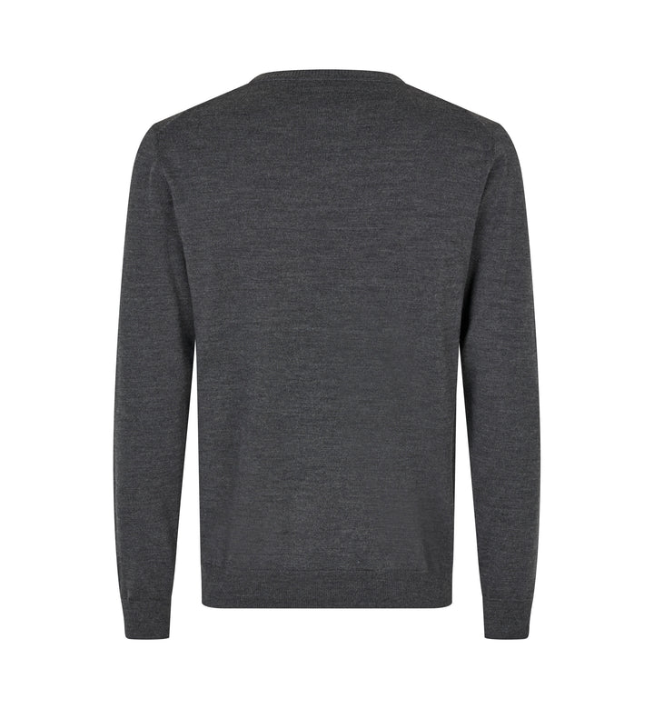 SEVEN SEAS The knit | scollo V - Grigio scuro mélange